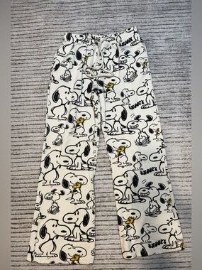 Snoopy Peanuts Pajama Pants Women’s Small Lounge